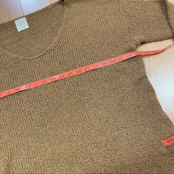 Oak + Fort (Loft 82) Oversized Wool Knit Sweater in Golden Brown - Picture 14 of 15